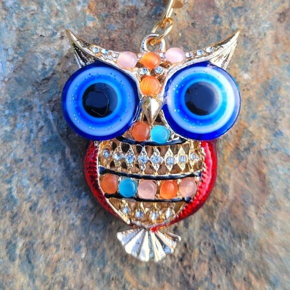 Crystal Owl Keychain - Picture 1 of 6